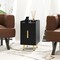 Costway Nightstand with Charging Station Home Bedside Sofa Side Tables with 2 Drawers Coffee/White/Black